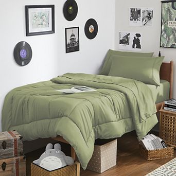 Sweet Home Collection 7 pc Campus Ready Dorm Bedding Bundle