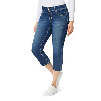 Juniors' WallFlower Luscious Curvy Insta Stretch Mid Rise Capri Jeans