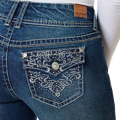 Juniors' WallFlower Luscious Curvy Insta Stretch Mid Rise Cuffed Crop Jeans