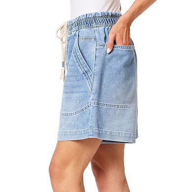 Juniors' WallFlower Mid Rise Tomboy Utility Shorts