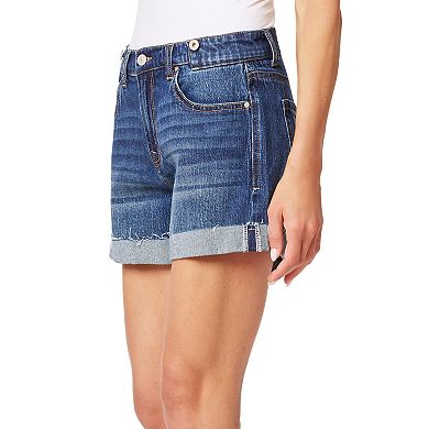 Juniors' WallFlower Insta Vintage Mid Rise Tomboy Miner Shorts