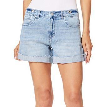 Juniors' WallFlower Insta Vintage Mid Rise Tomboy Miner Shorts
