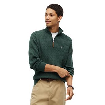 Men's Tommy Hilfiger Quarter Zip Cable Knit Sweater