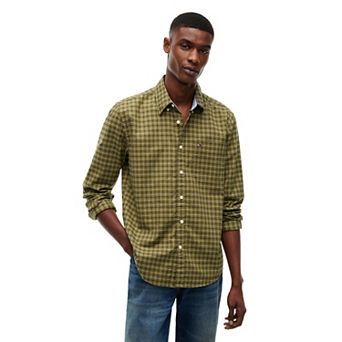 Men's Tommy Hilfiger Regular Fit Stretch Poplin Button-Down Woven Shirt