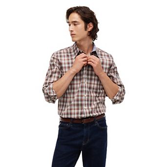 Men's Tommy Hilfiger Regular Fit Stretch Poplin Button-Down Woven Shirt