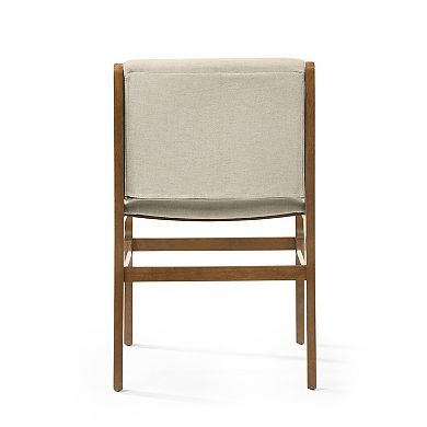 Coston Industrial Fabric Upholstered Wood Dining Chairs (Set of 6) by Christopher Knight Home