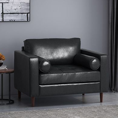 Regalia Faux Leather Club Chair by Christopher Knight Home