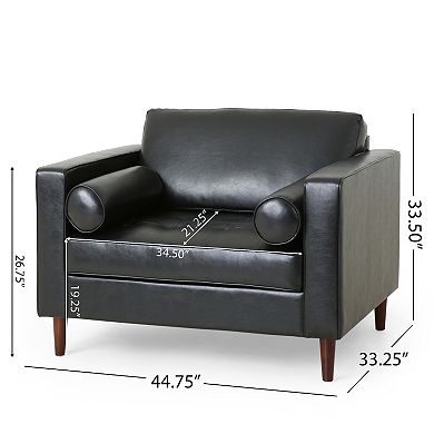 Regalia Faux Leather Club Chair by Christopher Knight Home