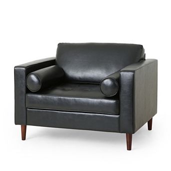 Regalia Faux Leather Club Chair by Christopher Knight Home