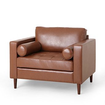 Regalia Faux Leather Club Chair by Christopher Knight Home