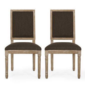 Regina French Country Cane Dining Chairs with Fluted Legs (Set of 2) by Christopher Knight Home