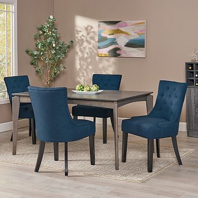 Hayden Modern Tufted Fabric Dining Chairs (Set of 4) by Christopher Knight Home