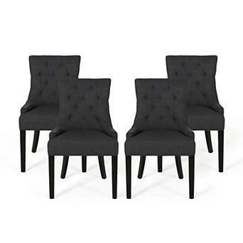 Hayden Modern Tufted Fabric Dining Chairs (Set of 4) by Christopher Knight Home