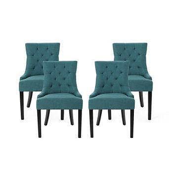 Hayden Modern Tufted Fabric Dining Chairs (Set of 4) by Christopher Knight Home
