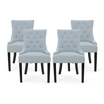 Hayden Modern Tufted Fabric Dining Chairs (Set of 4) by Christopher Knight Home