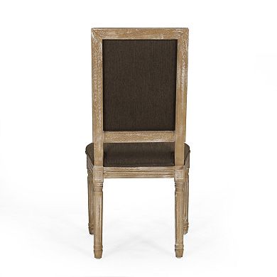Regina French Country Wood Upholstered Dining Chair (Set of 4) by Christopher Knight Home