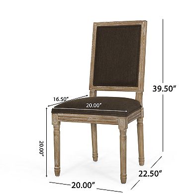 Regina French Country Wood Upholstered Dining Chair (Set of 4) by Christopher Knight Home