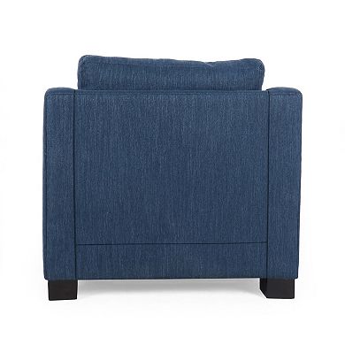 Delora Contemporary Upholstered Club Chair by Christopher Knight Home