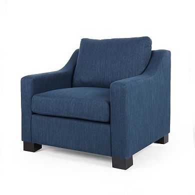Delora Contemporary Upholstered Club Chair by Christopher Knight Home