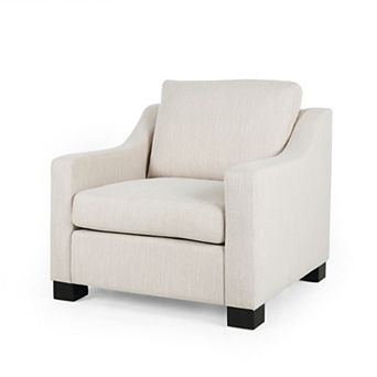 Delora Contemporary Upholstered Club Chair by Christopher Knight Home