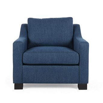 Delora Contemporary Upholstered Club Chair by Christopher Knight Home