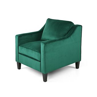 Delora Contemporary Upholstered Club Chair by Christopher Knight Home