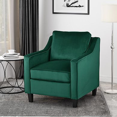 Delora Contemporary Upholstered Club Chair by Christopher Knight Home