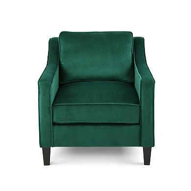 Delora Contemporary Upholstered Club Chair by Christopher Knight Home
