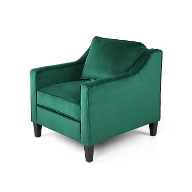 Delora Contemporary Upholstered Club Chair by Christopher Knight Home
