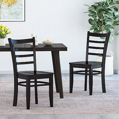 Prestage Farmhouse Wooden Dining Chairs (Set of 2) by Christopher Knight Home