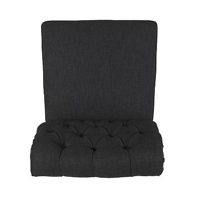 Broxton Tufted Rolltop Dining Chairs (Set of 2) by Christopher Knight Home