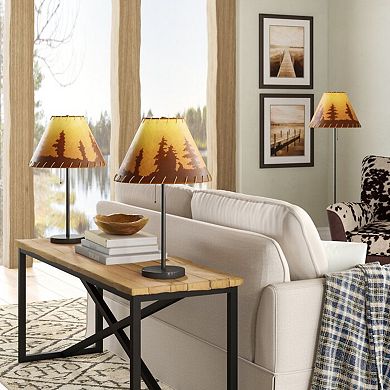 Catalina Lodge Table & Floor Lamp 3-piece Set