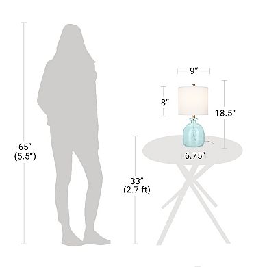 Catalina Textured Glass Table Lamp