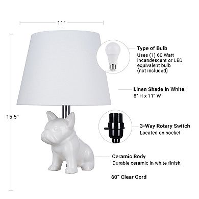 Catalina Bulldog Ceramic Table Lamp
