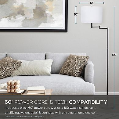 Catalina Camden Swing Arm Floor Lamp