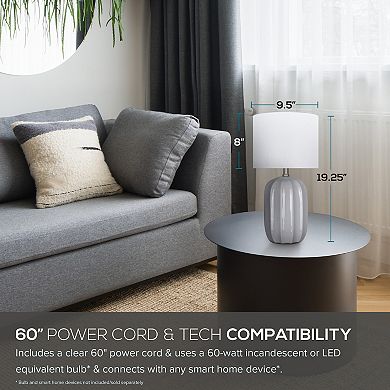 Catalina Ceramic Table Lamp With Rounded Base