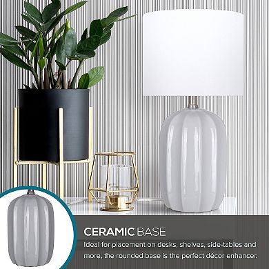 Catalina Ceramic Table Lamp With Rounded Base