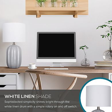 Catalina Ceramic Table Lamp With Rounded Base