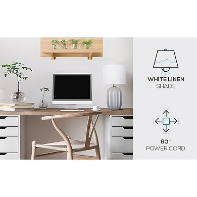 Catalina Ceramic Table Lamp With Rounded Base