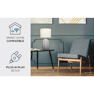 Catalina Ceramic Table Lamp With Rounded Base