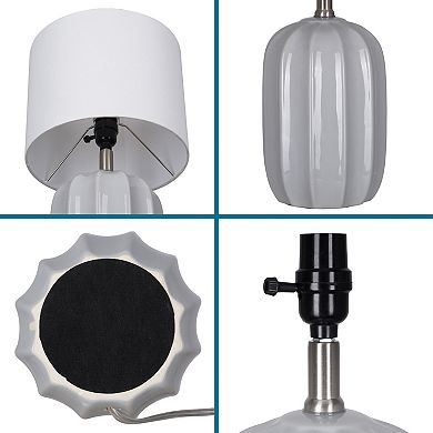 Catalina Ceramic Table Lamp With Rounded Base