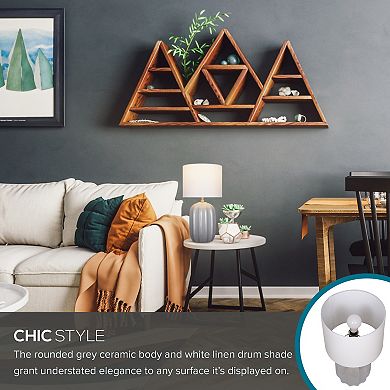 Catalina Ceramic Table Lamp With Rounded Base