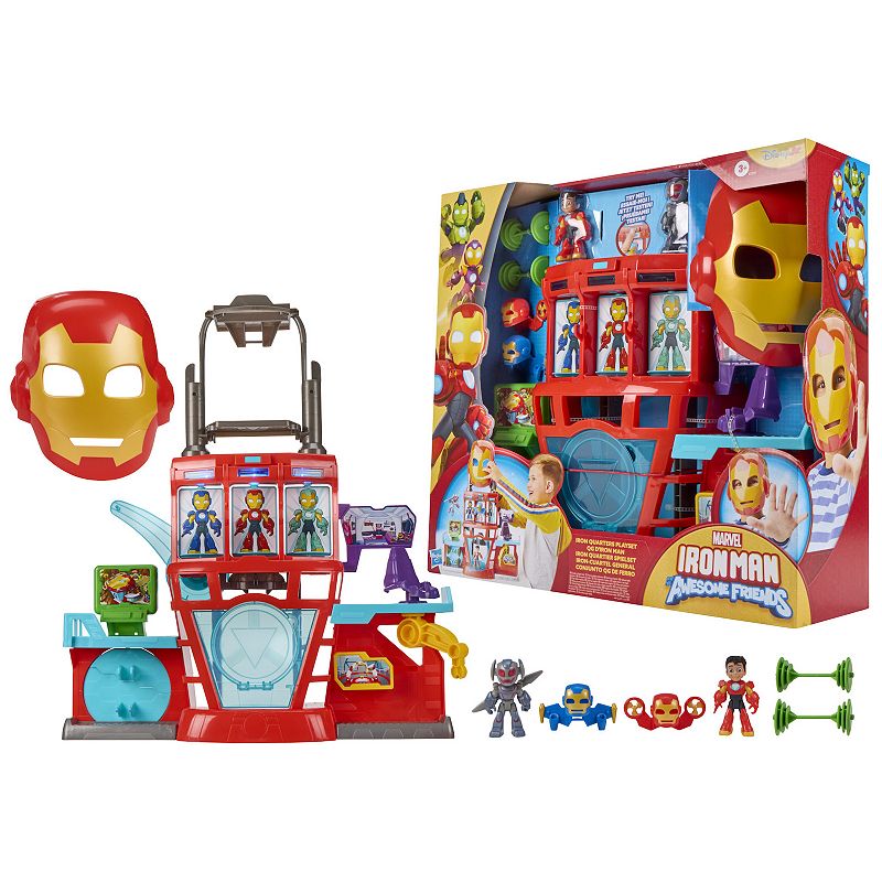 EAN 5010996321497 product image for Hasbro Marvel Iron Man & Friends Iron Quarters Playset, Multi | upcitemdb.com