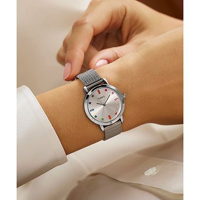Timex® Women's Stainless Steel Mesh Bracelet Watch - TW2Y4860000