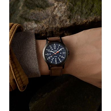 Timex® Men's Expedition Scout Leather Strap Watch - TW2Y63100