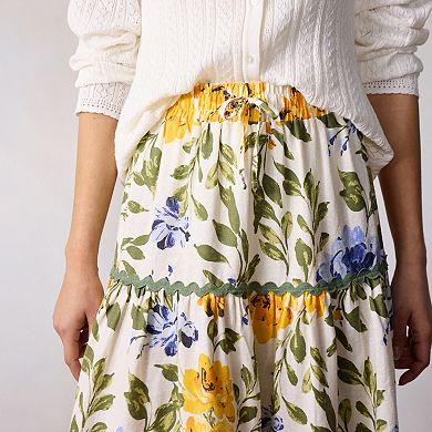 Women's LC Lauren Conrad Ric Rac Trim 3-Tiered Skirt