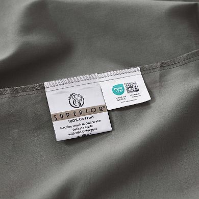 SUPERIOR Pavo Cotton 700 Thread Count Deep Sheet Set