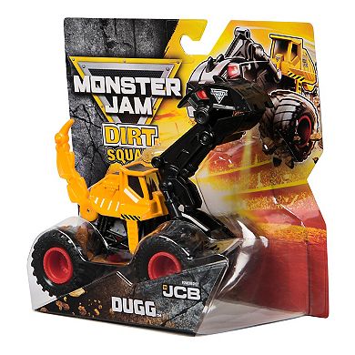 Monster Jam Dugg Dirt Squad Excavator Die-Cast Truck with Moving Parts
