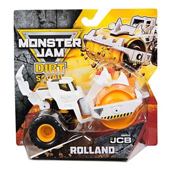 Monster Jam Rolland Dirt Squad Dump Truck Die-Cast Vehicle with Moving Parts