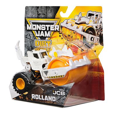 Monster Jam Rolland Dirt Squad Dump Truck Die-Cast Vehicle with Moving Parts